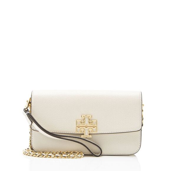 Tory Burch Handbags - Tory Burch Leather Britten Wallet on Chain
